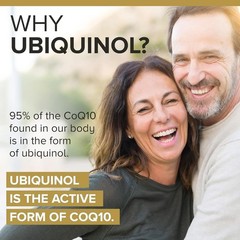 Qunol 200mg Ubiquinol, Powerful Antioxidant for 60 Count (Pack of 1), Red