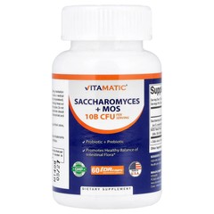 Saccharomyces + MOS, 60 DRcaps® Hypromellose Capsules