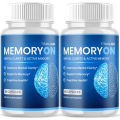 (2 Pack) MemoryOn Pill Nootropic Natural Brain Supplement Memory On 120 Capsules