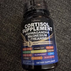 Cortisol Support Capsules with Magnesium & Ashwagandha, 60 Count