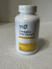 SFI Health Chewable Iron Chelate 30 Mg Ferrous 100 Ct Exp: 04/28