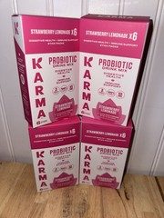 24 Sticks Karma Probiotic Powder Drink Mix Immune Support Strawberry Lemonade