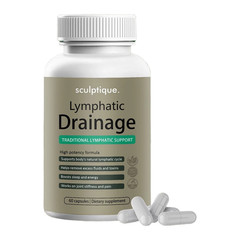 Sculptique Lymphatic Drainage Capsules, Lymphatic Drainage 60 Capsules 1-3 PACK