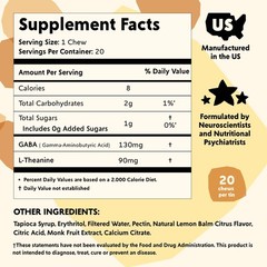 PYM Citrus Mood Chews Support for Stress, Worry Overwhelm, 120 Count | 130mg…