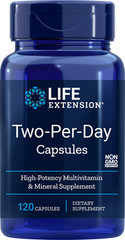 LIFE EXTENSION TWO PER DAY 120 CAPSULES