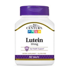 21st Century Lutein 10mg Eye Health Supplement 60 Count Gluten Free Antioxidants