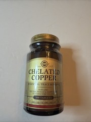 Solgar Chelated Copper 100 Tablets Exp 11/2028 New & sealed