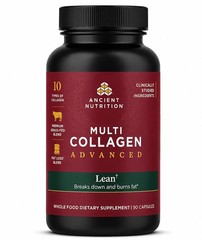 Ancient Nutrition Multi Collagen Advanced LEAN Breaks Down & Burns Fat ( 1 Pack)