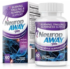 Neurop Away PM Nighttime Nerve Support Formula – 60 capsules BB. 03/28