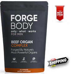 Forgebody Beef Organ Complex Capsules, Grass Fed & Pasture Raised – Total Body W