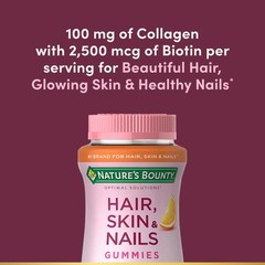 Nature’s Bounty Optimal Solutions Hair, Skin & Nails 80 Count (Pack of 1), –