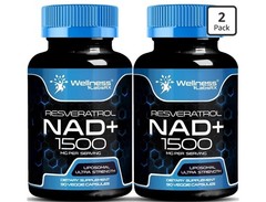 2 X WELLNESS LABSRX Liposomal NAD Supplement, 1500mg – USA Made, NAD Resveratrol