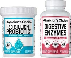 Physician’s Choice 60 Billion Probiotic & Digestive Enzymes Digestive Health New