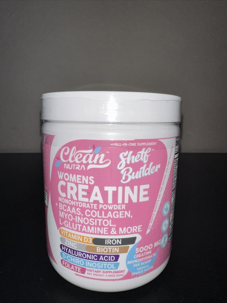 Women’s Creatine Powder w/ BCAAs, Collagen, Inositol – Clean Nutra Shelf Builder