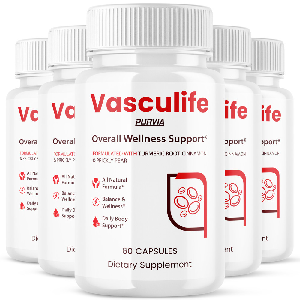 (5 Pack) Vasculife Blood Balance Support Capsules Vascu Life Pills (300 ct)
