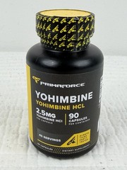 PrimaForce Yohimbine HCl 2.5mg – 90 Capsules Brand New Sealed Fat Loss Gym 09/28