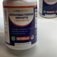 Lot of 3 Vitamatic Bifidobacterium Breve 5B 10B 20B CFU 60 Capsules