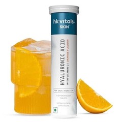 HK Vitals Hyaluronic Acid 500mg Effervescent Vit C Skin Hydration 15 Ct