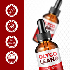 Glyco Lean Drops GlycoLean Liquid Supplement Healthy Circulation Gotas (60Ct)