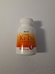 Miss Pep Vitamin K2 + D3 Softgels, 90 Count Supports, Muscle, Joints Exp 8/2027