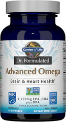 Dr. Formulated Advanced Omega Fish Oil – Lemon, 1,290Mg EPA, DHA + DPA in Tri…
