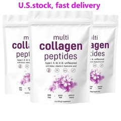 3 PACK Multi Collagen Peptides Powder 1 lb Hydrolyzed Protein Peptide