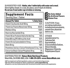 Nature Made Super B-Complex with Vitamin C 460 Tablets Energy