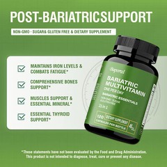Bariatric Multivitamin -with 21 Vitamins,Balance Energy Levels Promotes Burn Fat