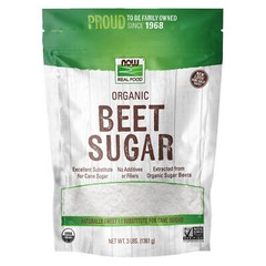 NOW Beet Sugar Organic – 3 lbs Excellent Replacement for Cane Sugar