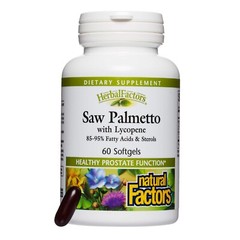 Natural Factors Saw Palmetto W Lycopene 60 softgels