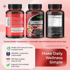 High Potency Turkesterone 20% with Maca Root & Tribulus – Muscle Growth, Energy,