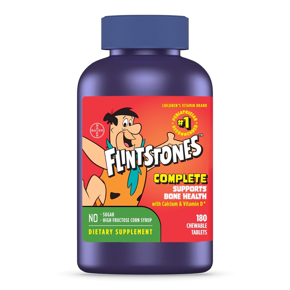 Flintstones Vitamins Chewable Kids 180 Count (Pack of 1), Original Version