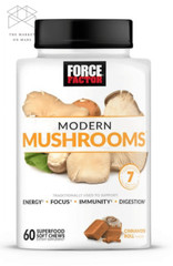 Force Factor Modern Mushroom Soft Chews, Supports Energy, Focus, 60 Tablets 💪💪