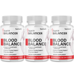 Glyco Balancer Blood Balance Supplement, (3 Pack) Official Blood Health