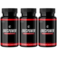 Erecpower Pills Erecpower Capsules Maximum Strength Supplement – 3 Bottles