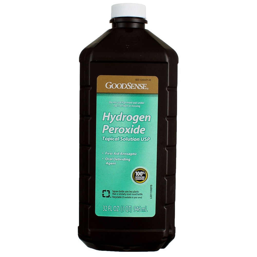 5 Pack GoodSense Topical Solution USP Hydrogen Peroxide, 32 fl oz
