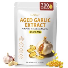 Aged Garlic Extract 300 Count – Non-GMO Softgels for Heart Health & Daily Wellne
