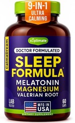 Melatonin 5mg Magnesium Ashwagandha Sleep Capsules 60 Ct