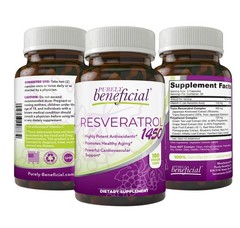 Resveratrol 1450mg – 90-Day Supply, Antioxidant Support, Anti-Aging & Heart Heal