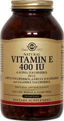 Solgar Vitamin E 400 IU & Mixed Tocopherols 250 Softgels