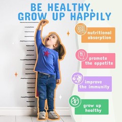 ZEBORA Kids Probiotic & Prebiotics Powder Age 3+ Support Children’s Digestive…