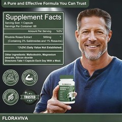 Rhodiola Rosea by Floraviva – Adaptogen for Stress, Energy & Mood Support