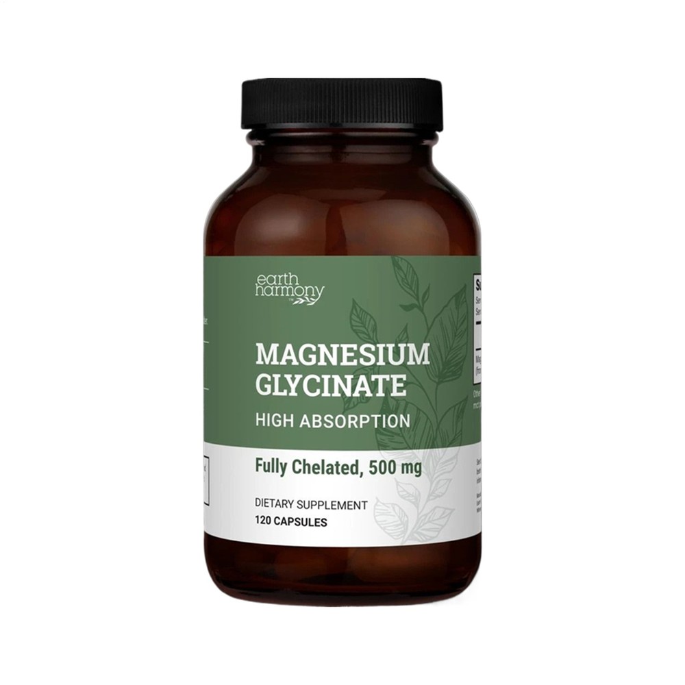 Earth Harmony Pure Chelated 120 Glycinate 500 Mg – Magnesium Capsules
