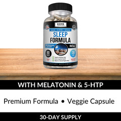 Melatonin Plus Sleep Aid 60ct, Fall Asleep Fast and Stay Asleep, Sleeping Pills