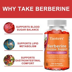Premium Berberine 30/60/120ct Natural Healthy Cardiovascular Glucose Support