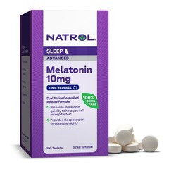 Natrol Melatonin 10mg Tablets Advanced Sleep Dietary Supplement