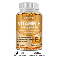 Vitamin E 268mg – Anti-Aging, Antioxidant, Skin Health, Immune Support