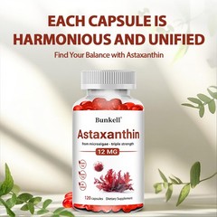 Triple Strength Astaxanthin 12mg from microalgae – 30/60/120 capsules