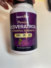 NutriVein Resveratrol+ 1450mg 120 Capsules Exp 09/2027 Premium Antioxidant New