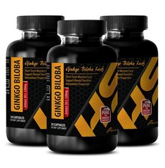 ginkgo biloba capsules – GINKGO BILOBA 120 mg – menopause relief – 3 Bottles